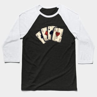 Playing Cards Poker Design Baseball T-Shirt